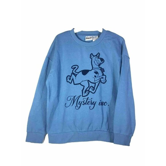 Scooby Doo Womens Crewneck Sweatshirt Medium Blue - Picture 3 of 11